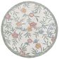 L&R Resources Sinuous Vintage Floral Garden 6" Round Cream, Green, Red, Yellow and Blue Area Rug, , large