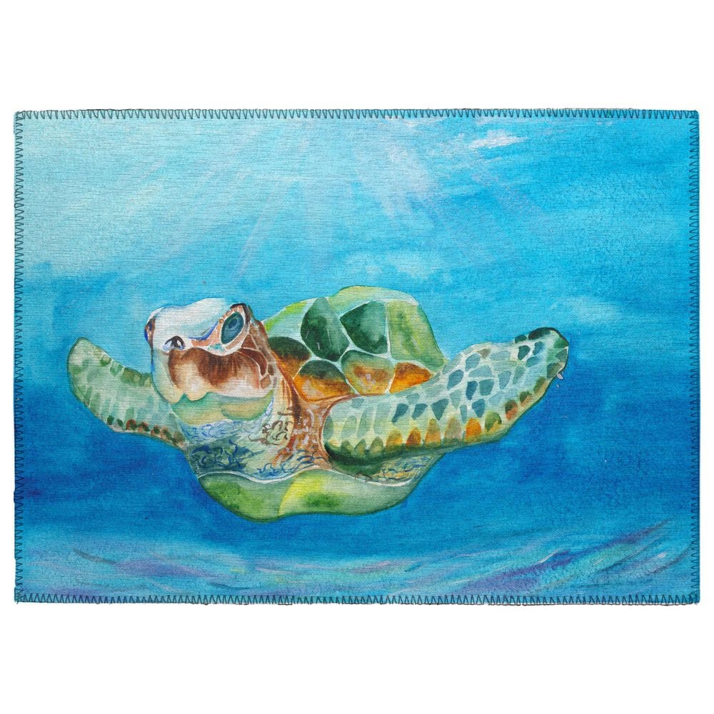 Dalyn Rug Company Harbor Animal Print 1"8" x 2"6" Ocean Indoor/Outdoor Area Rug, , large