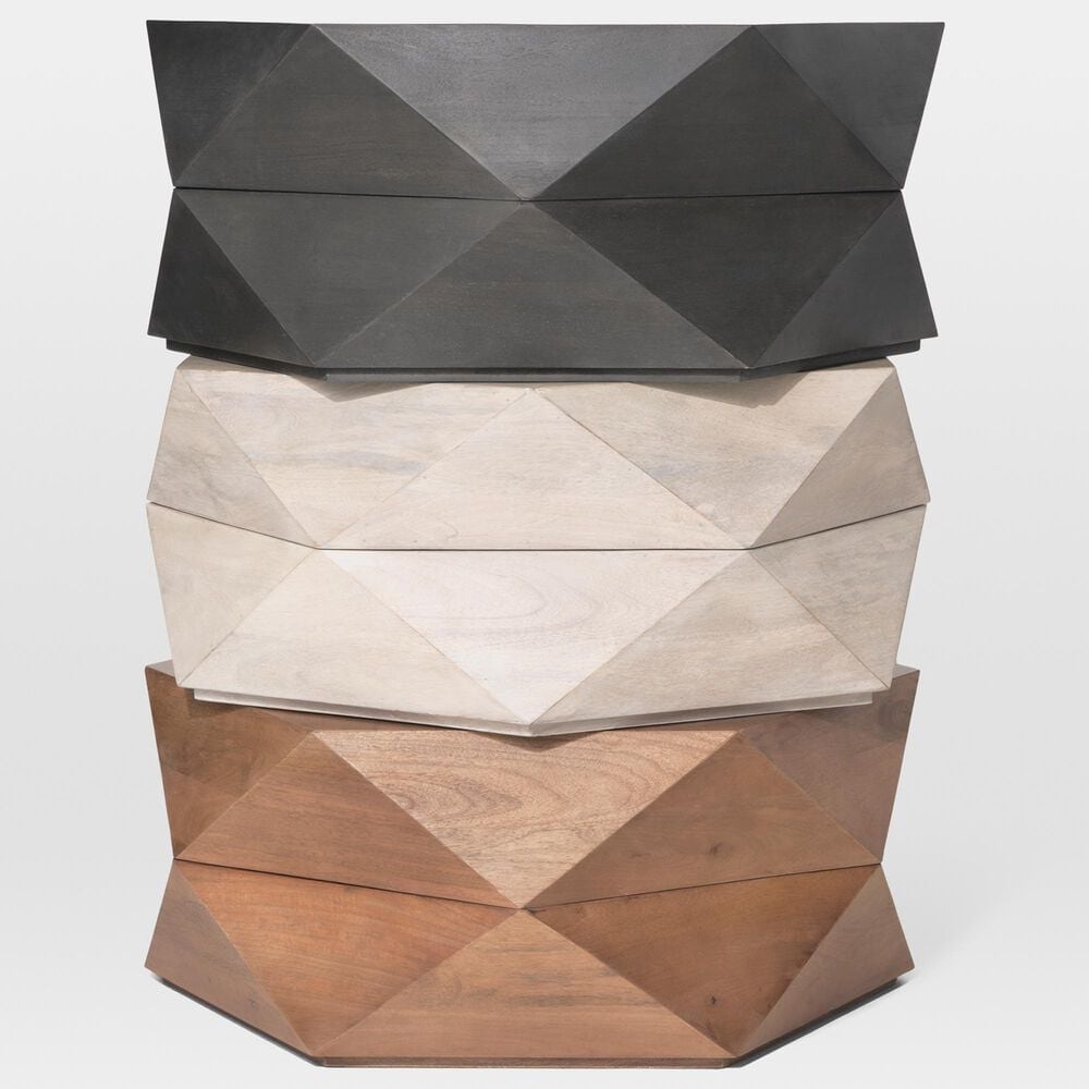 Mercana Arreto 36&quot; Hexagon Coffee Table in White, , large