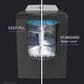 GE Profile 4.9 Cu. Ft. Top Load Washer with Agitator in Diamond Gray, , large