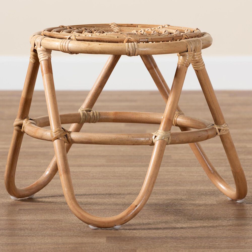 Baxton Studio Jacinda End Table in Natural Brown, , large