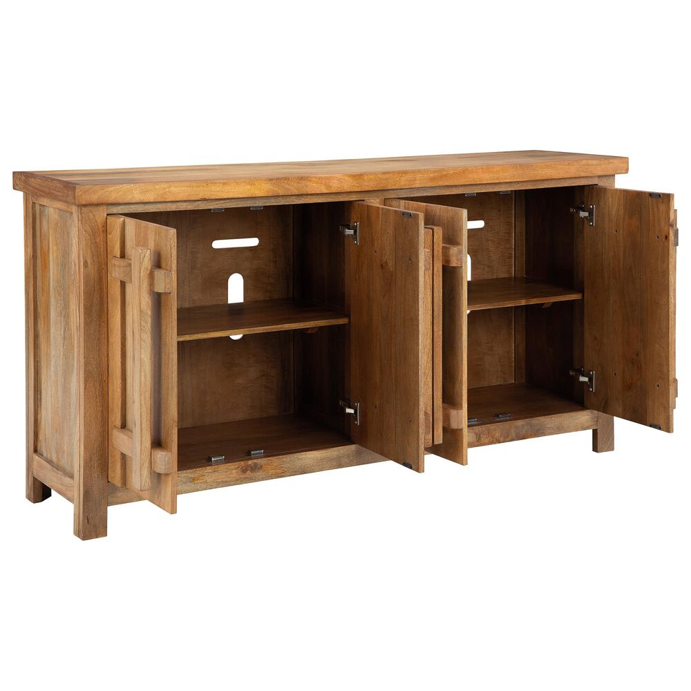 Ashley Dresor 68&quot; Accent Cabinet in Natural, , large