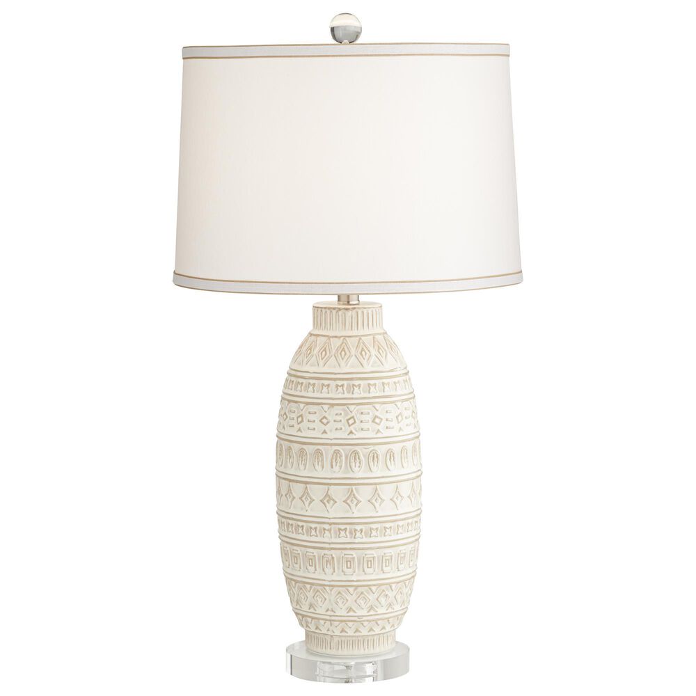 Pacific Coast Lighting Modern Farmhouse Cullen Table Lamp in Beige Almond, , large