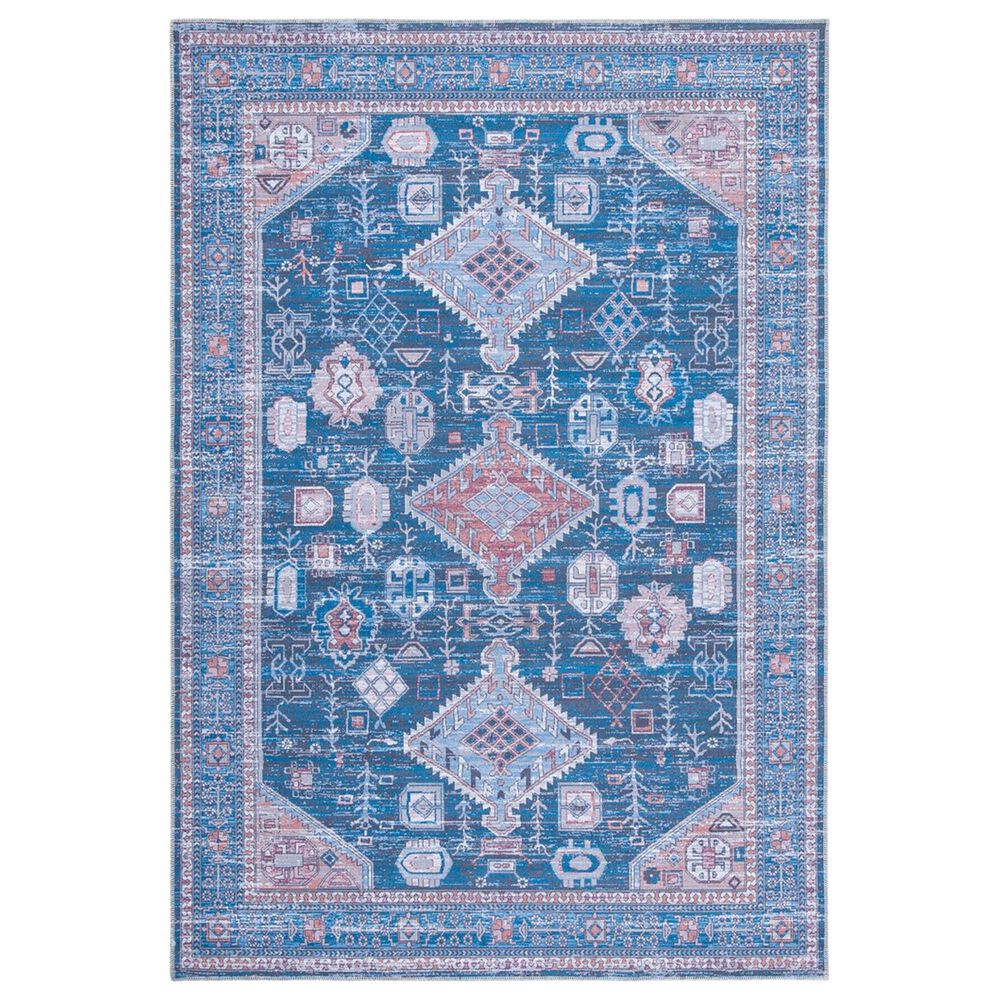 Safavieh Serapi Bohemian 4" x 6" Blue and Ivory Area Rug, , large