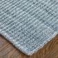 Feizy Rugs Limerick 1"6" Square Blue and Gray Area Rug, , large