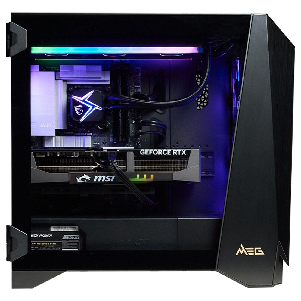 MSI Infinite RS AI 2NVZ9-1291US Gaming Desktop | Intel Core Ultra 9 285K - 64GB RAM - NVIDIA GeForce RTX 5090 Graphics - 2TB SSD in Black, , large