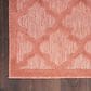 Nourison Easy Care 8" x 10" Coral and Orange Indoor/Outdoor Area Rug, , large