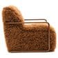 Furniture of America Neyra Long-Haired Accent Chair in Camel Brown, , large