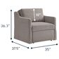 Lifestyle Solutions Haddington Convertible Chair in Flax, , large