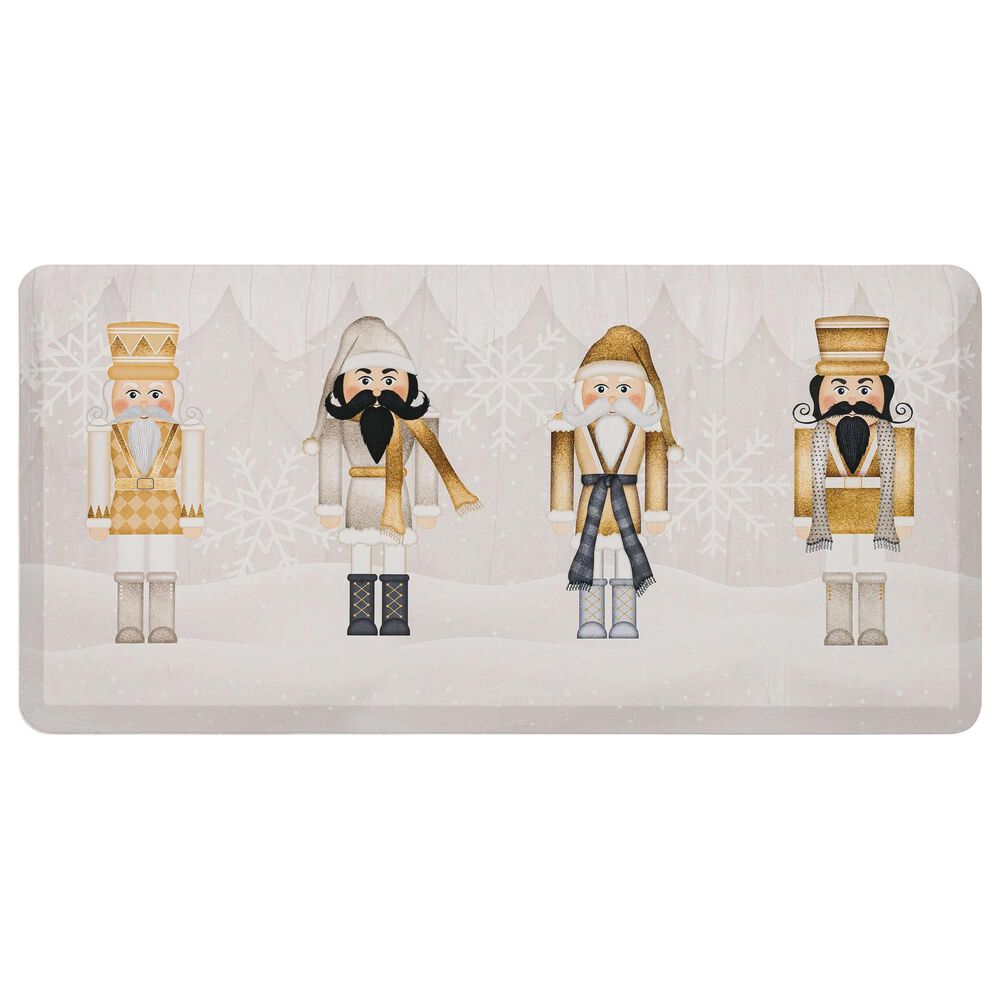 Mohawk Dri-Pro Silver and Gold Nutcracker 1"6" x 2"6" Multicolor Door Mat, , large