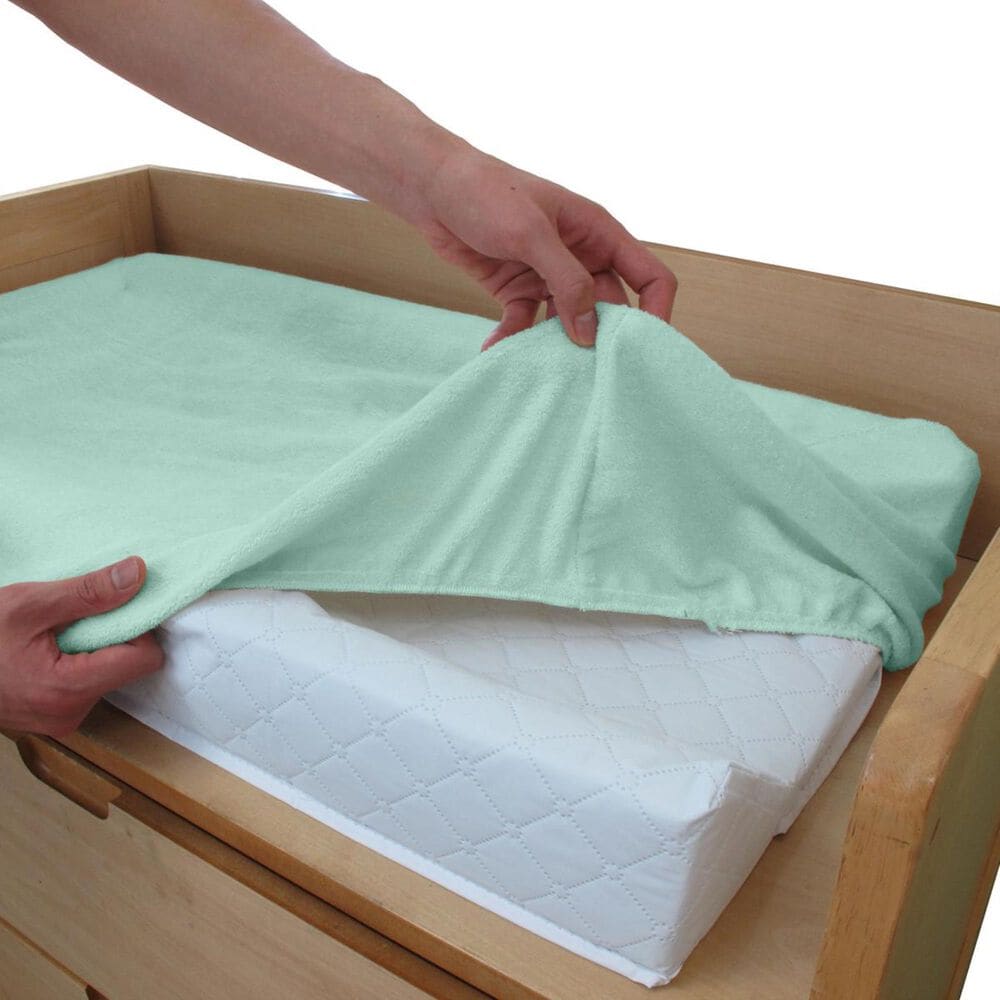 LA Baby 32" Changing Pad with Mint Terry Cover, , large
