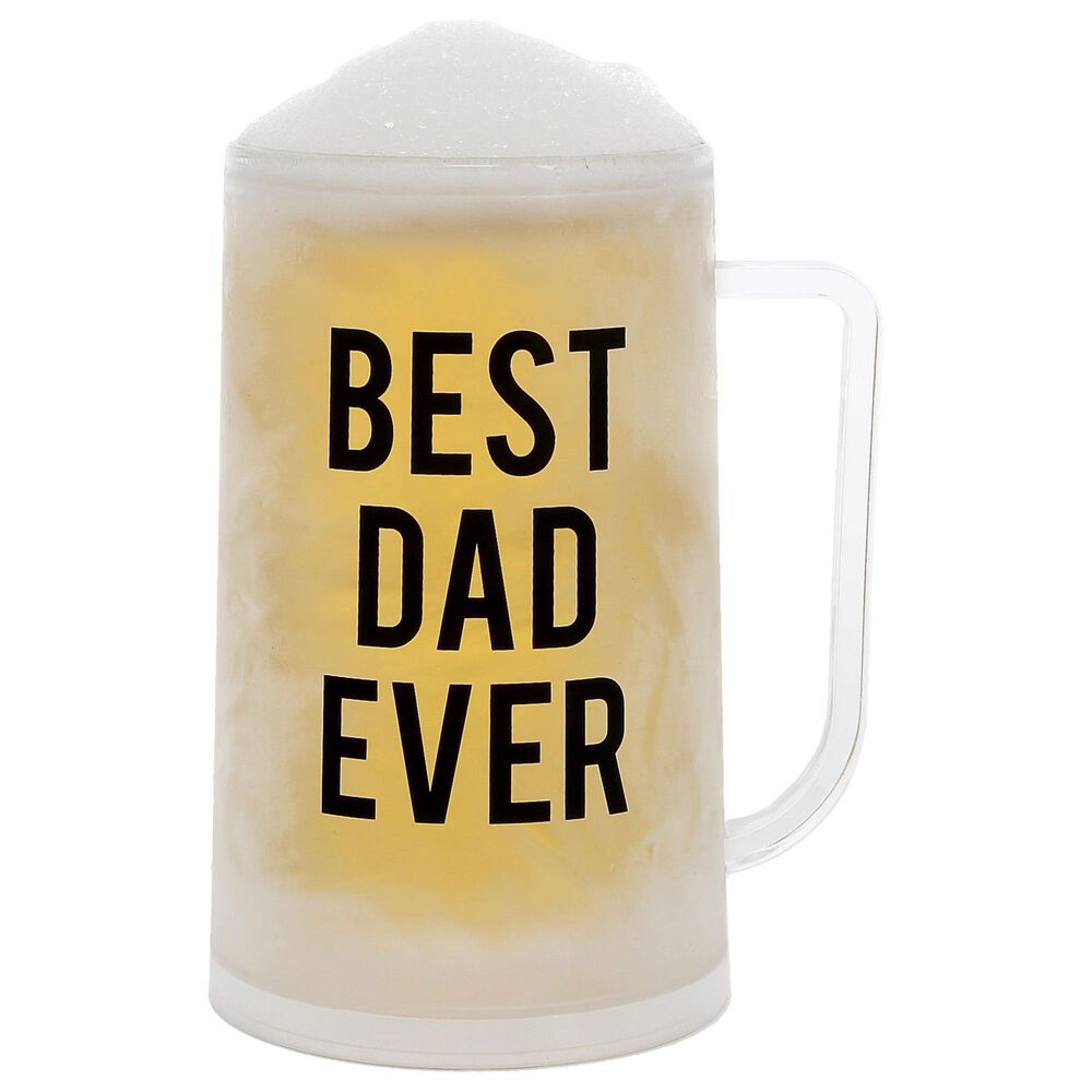 Pavilion 12 Oz Best Dad Freezer Stein in Clear and Black, , large