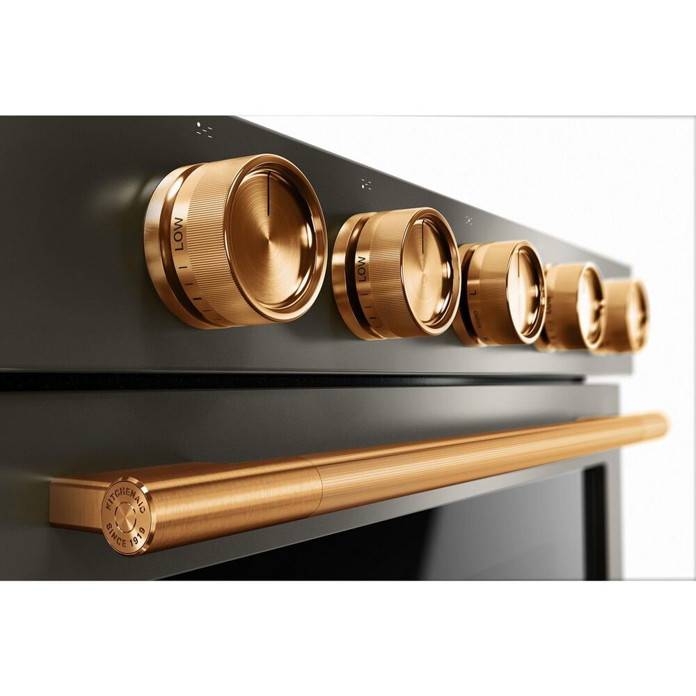 KitchenAid Handle and 5-Piece Knob Accessory Kit for Slide-In Convection Range in Bronze, , large