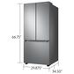Samsung 22 Cu. Ft. Smart French Door Refrigerator in Stainless Steel, , large