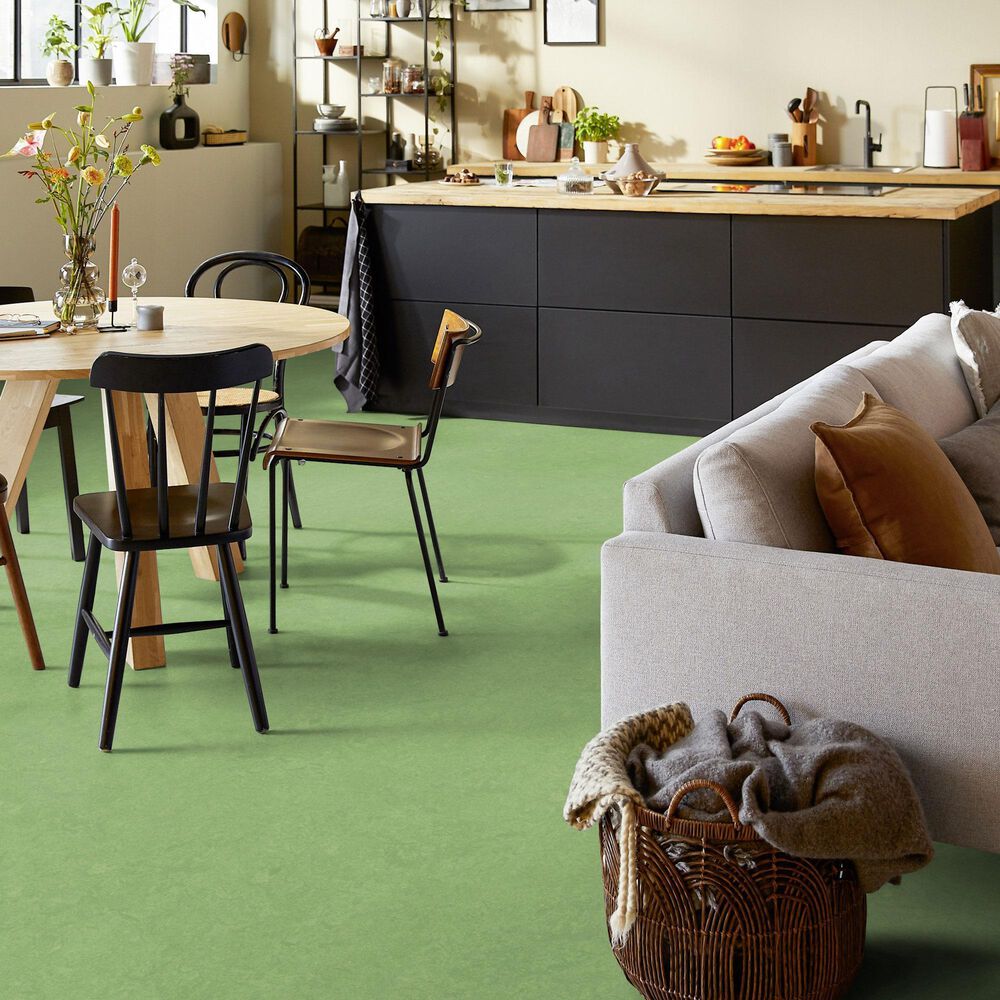 Forbo Marmoleum Cinch Loc Seal 12&quot; x 12&quot; Laminate Tile in Leaf, , large