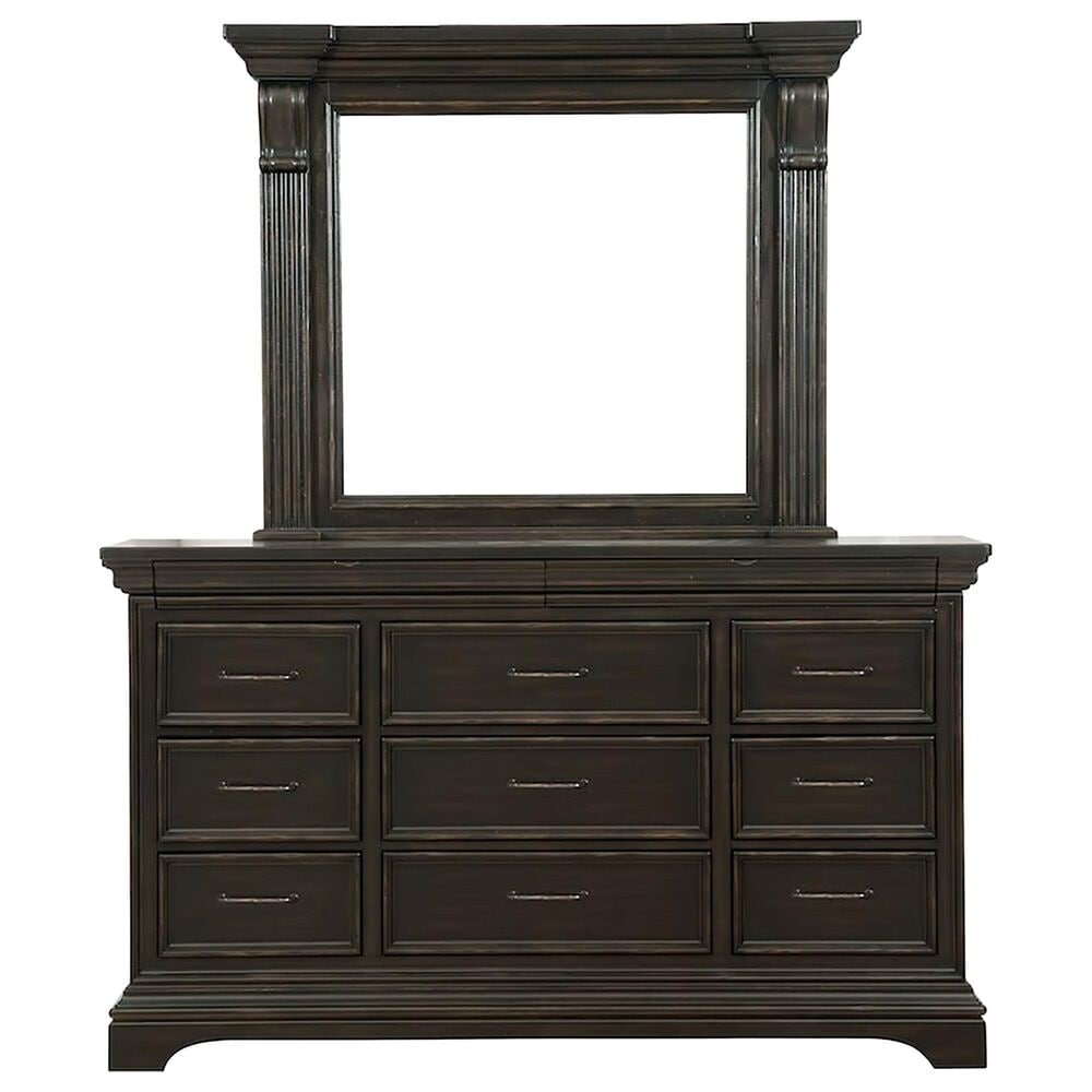 Chapel Hill Caldwell 3-Piece Queen Bedroom Set in Deep Brown, , large