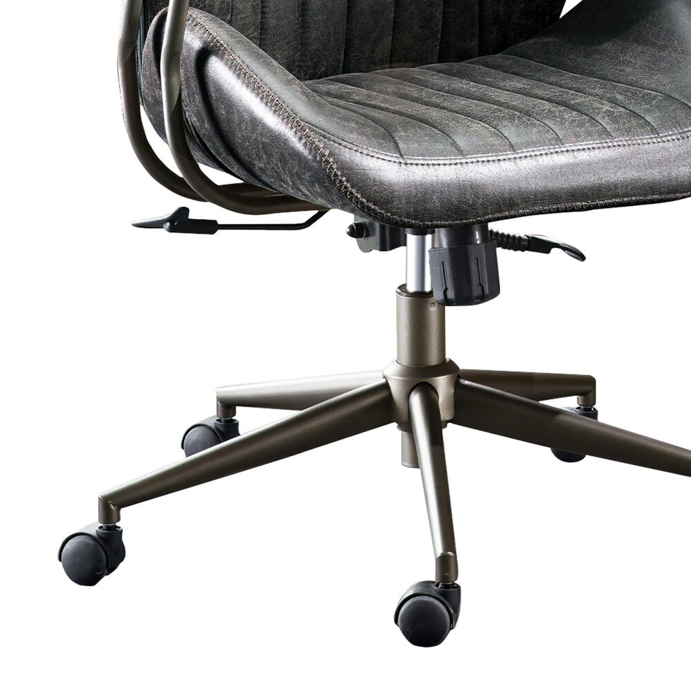 HOMLUX High Back Ergonomic Office Chair with Suede Leather in Gray, , large