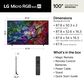 LG 100" Class 95B Series Micro RGB evo AI LED 4K Ultra HD in Black - Smart TV, , large