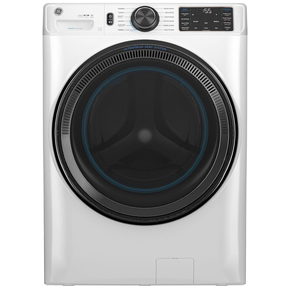GE Appliances 5.0 Cu. Ft. Washer and 7.8 Cu. Ft. Gas Dryer in White, , large