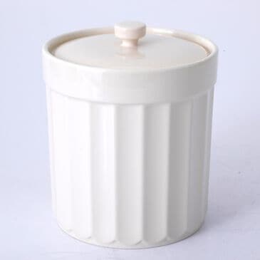 Gibson Overseas, Inc Broadbrook 1.7-Quart Canister with Lid in Cream, , large