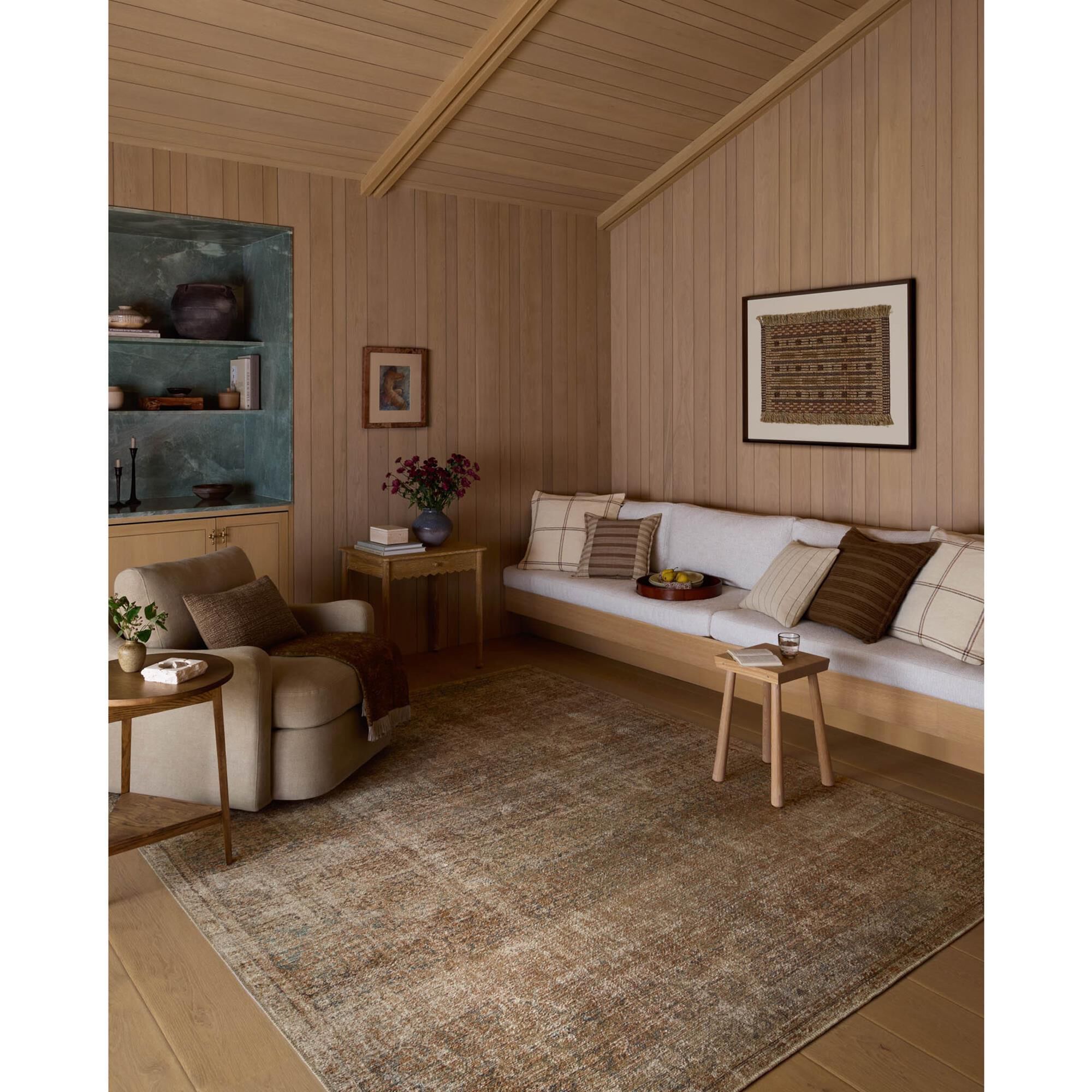 Amber Lewis x Loloi Cambria Ocean and Brick 7'6