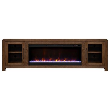 Legends Home Haven 81" Fireplace TV Stand in Bourbon Oak, , large