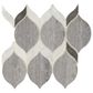 Dal-Tile Fonte Heather Harbor Blend 6" x 12" Natural Stone Mosaic Sheet, , large