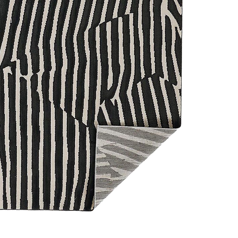 Momeni Xander Geometric 2&#39; x 8&#39; Black Runner, , large