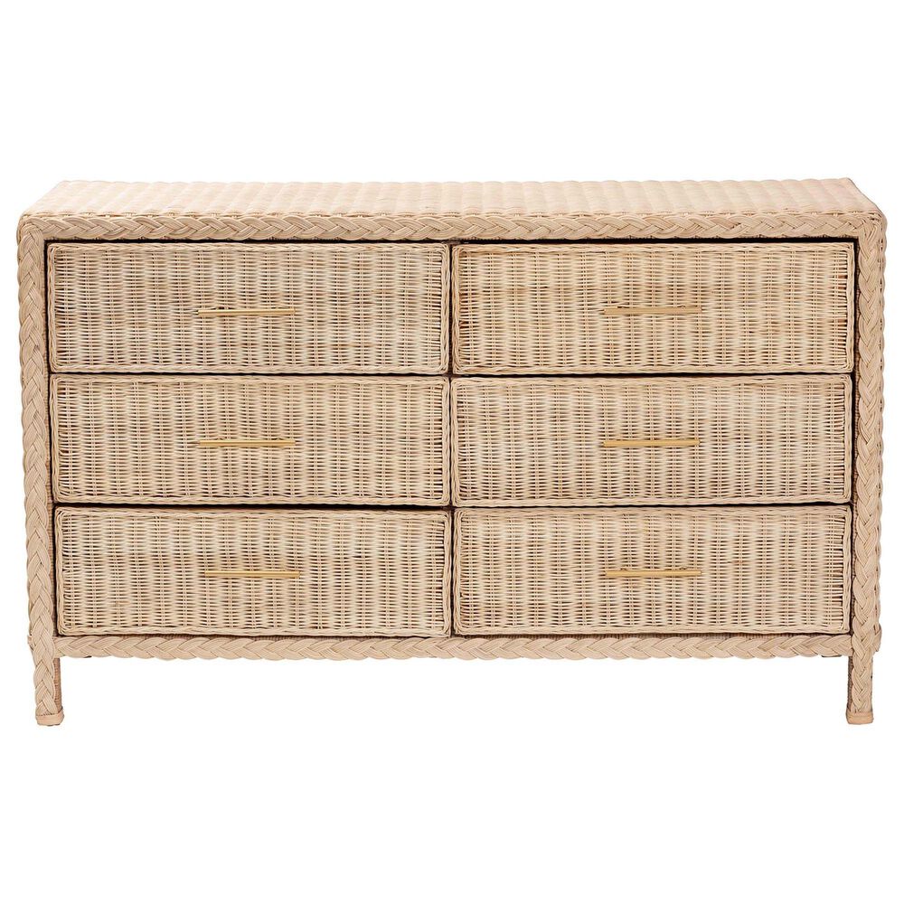 Baxton Studio Lanica 6-Drawer Dresser in Sun Bleached, , large