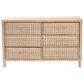 Baxton Studio Lanica 6-Drawer Dresser in Sun Bleached, , large