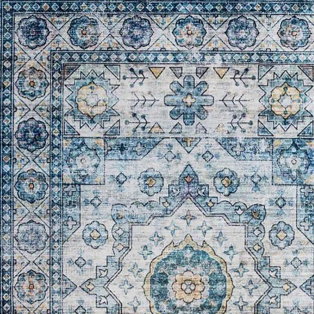 Central Oriental Trisha Yearwood Belmont Daken 5&#39; x 7&#39; Blue and Ivory Area Rug, , large