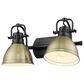 Golden Lighting Duncan 2-Light Bath Vanity in Matte Black, , large