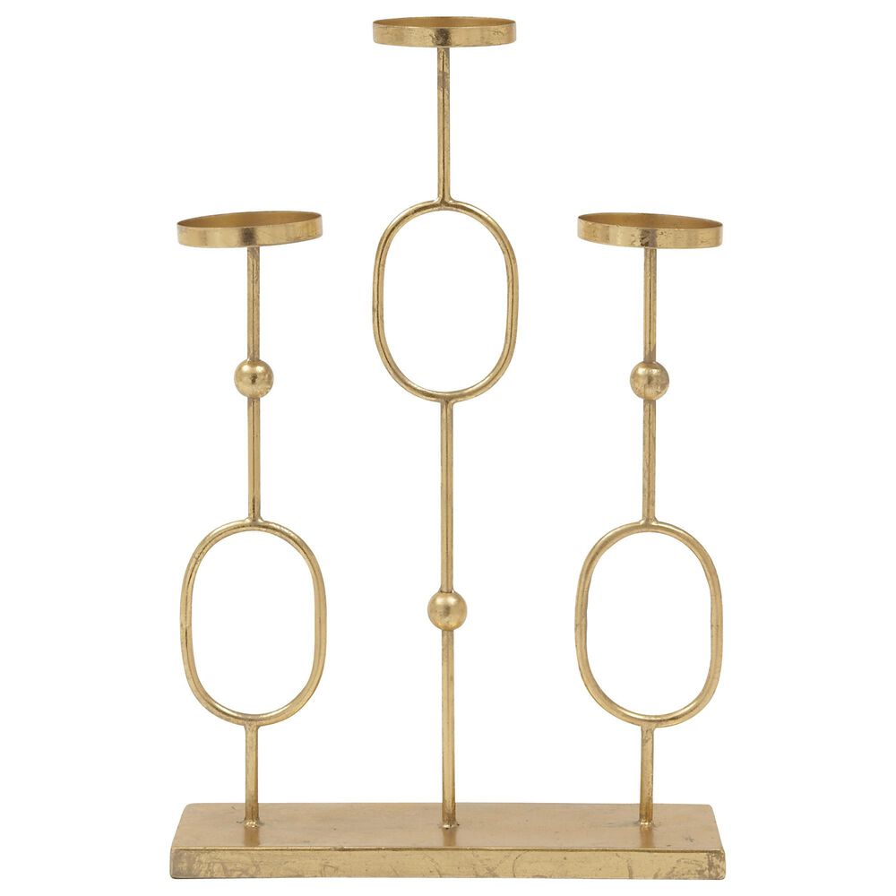 Maple and Jade 20" Large Candleholders in Gold, , large