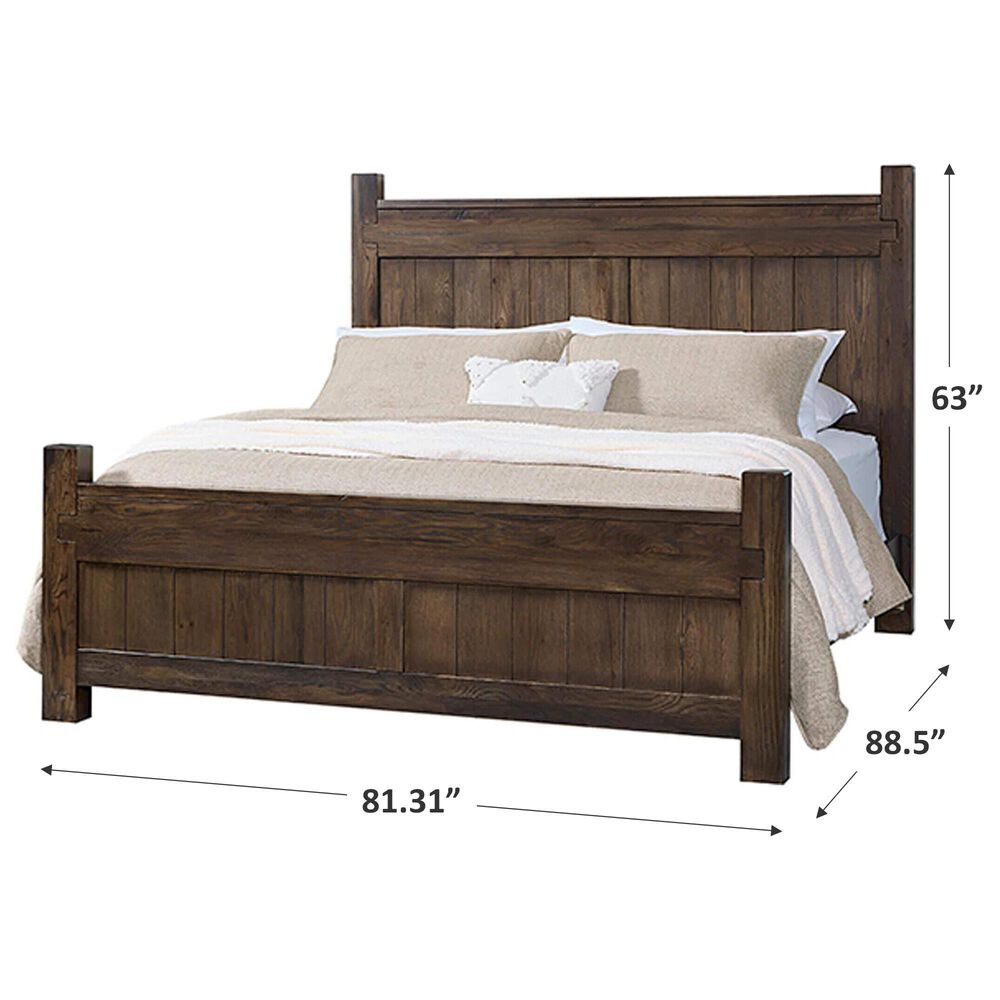 Viceray Collections Joinery King Poster Bed in Espresso Oak, , large