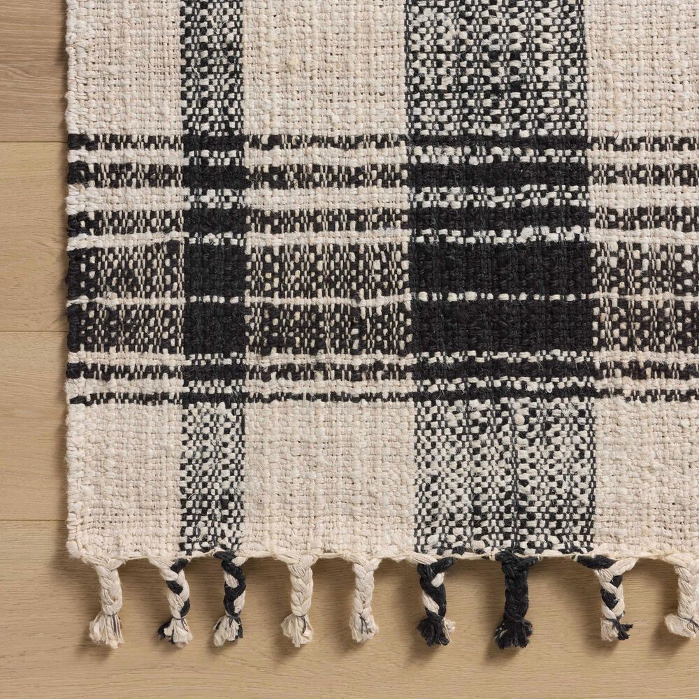 Magnolia Home Louie 9&#39;3&quot; x 13&#39; Ivory and Black Area Rug, , large