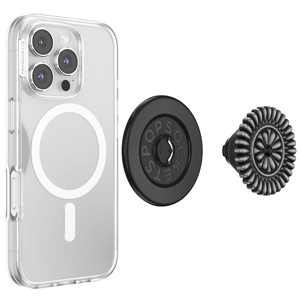 PopSockets MagSafe Circle PopGrip in Enamel Stamped Black, , large