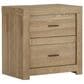 Riva Ridge Modern Loft 3-Piece Queen Platform Bed and Nightstand Set in Khaki, , large