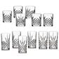 Godinger Silver Dublin 12-Piece Double Old Fashion and Highball Glassware Set in Clear, , large