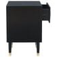 Linon Home Decor Geo 2-Drawer Texture Nightstand in Black and Gold, , large