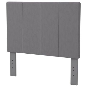 Furniture of America Tucker Twin Upholstered Headboard in Gray, , large