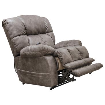 Catnapper Dawkins Power Lay Flat Recliner in Charcoal, , large