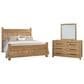 Viceray Collections Joinery 3-Piece Queen Poster Bedroom Set in Natural Oak, , large