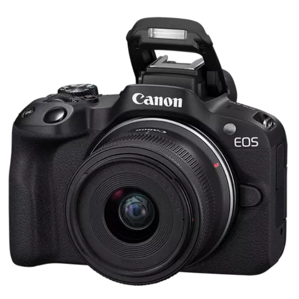 Canon EOS R50 RF-S18-45mm F4.5-6.3 IS STM Lens Kit &#40;Black&#41; Mirrorless Camera, , large