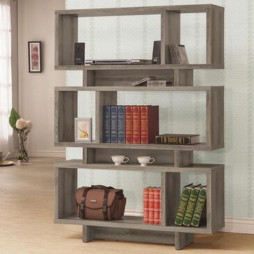 Pacific Landing 12-Compartment Bookcase in Dark Grey, , large