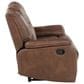 Steve Silver Katrine Manual Reclining Loveseat in Chestnut Brown, , large