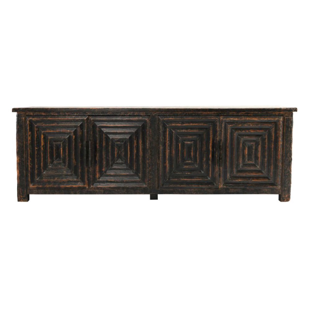 Classic Home Weston 4-Door Sideboard in Antique Brown, , large