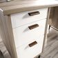 Hearth and Haven 6-Drawer Executive Desk in Brown and White, , large