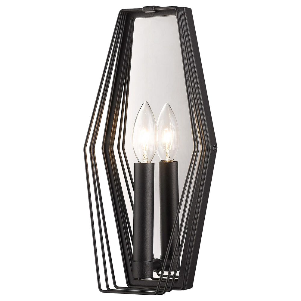 Golden Lighting Gia Angled Wall Sconce in Natural Black, , large