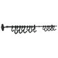 Creative Coop 18-Hook Forged Metal Wall Rod in Black, , large