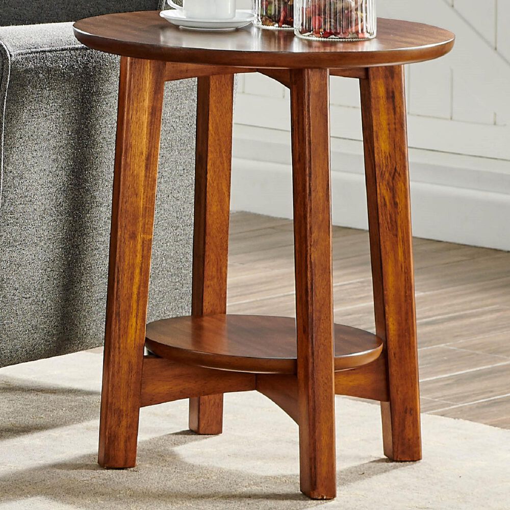 Bolton Furniture Monterey 20" End Table in Warm Chestnut, , large